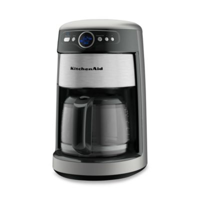 KitchenAid 14-Cup Glass KCM222CU Carafe Coffee Maker - Contour Silver - Bed Bath & Beyond